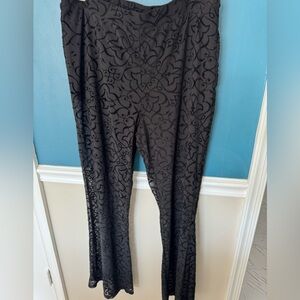 Charlotte Russe Black Wide Leg Pants